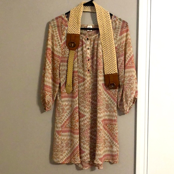 Boho inspired tunic with waist belt - Picture 2 of 3